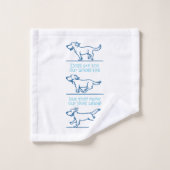 Honden maken ons leven compleet bad handdoek (Wasdoekje)