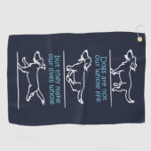 Honden maken ons leven compleet golfhanddoek (Horizontaal)