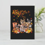 Honden maken ons leven tot laatste kerst bedankkaart (Staand voorkant)