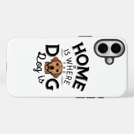 Honden maken thuis Case-Mate iPhone case (Achterkant (horizontaal))