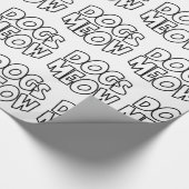Honden Meauw Cadeaupapier (Hoek)