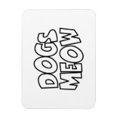 Honden Meauw Magneet (Verticaal)