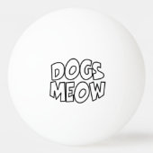 Honden Meauw Pingpongbal (Voorkant)