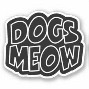 Honden Meauw Sticker