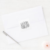 Honden Meauw Vierkante Sticker (Envelop)