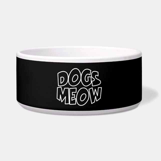 Honden Meauw Voerbakje (Voorkant)