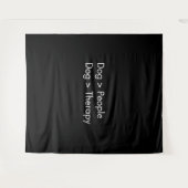 Honden Mensen Hond Therapie Wandkleed (Voorkant (horizontaal))