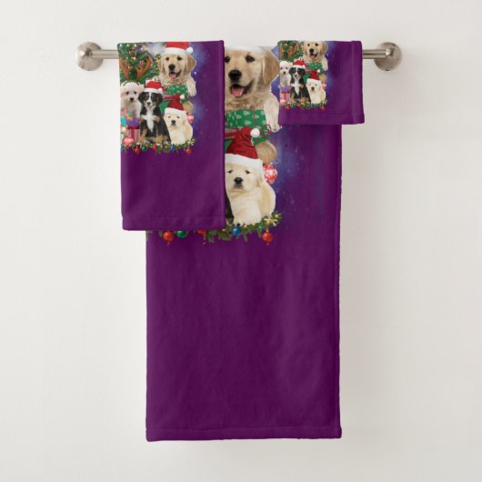 honden Merry kermas Light Bad Handdoek (Insitu)