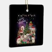 honden Merry kermas Light Keramisch Ornament (Rechts)