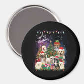 honden Merry kermas Light Magneet (Voorkant / Achterkant)
