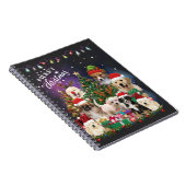 honden Merry kermas Light Notitieboek (Rechterzijde)
