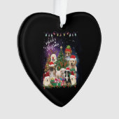 honden Merry kermas Light Ornament (voorkant)