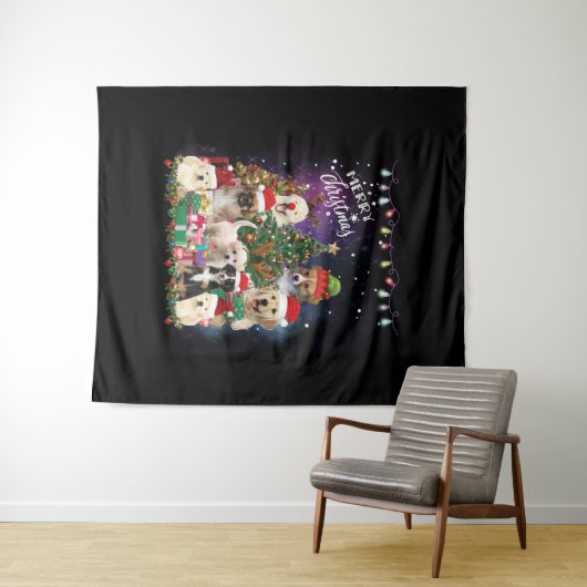 honden Merry kermas Light Wandkleed (In Situ (horizontaal))