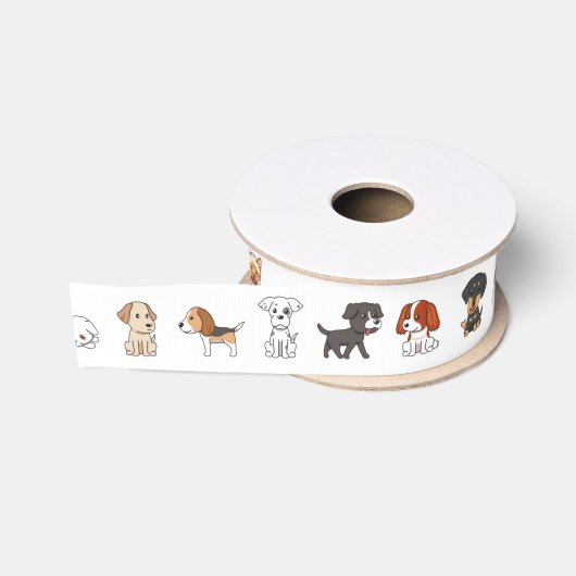 Honden met dozijnen grosgrain lint (Spoel)