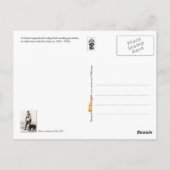 Honden met een gasmasker in oorlogstijd briefkaart (Achterkant)