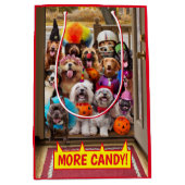 Honden met een troep of een behandeling medium cadeauzakje (Voorkant)