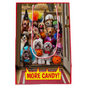 Honden met een troep of een behandeling medium cadeauzakje (Achterkant)