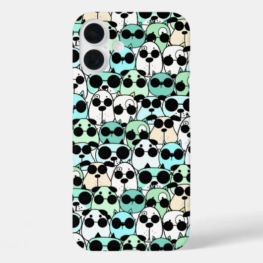 Honden met een zonnebril Case-Mate iPhone case (Achterkant)
