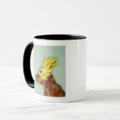 Honden met masker mok (Voorkant links)