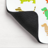 honden met patterned-hondshond muismat (Hoek)