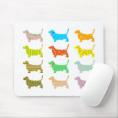 honden met patterned-hondshond muismat (Met muis)