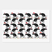 Honden met Santa Hats en Pooping Inpakpapier Vel (Voorkant 2)