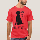 Honden met Uitdagingen Blind en Doof 1 LSBNBT retr T-shirt (Voorkant)