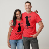 Honden met Uitdagingen Blind en Doof 1 LSBNBT retr T-shirt (Unisex)