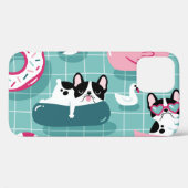 Honden met zwembaddrijvers, dessin. Case-Mate iPhone case (Achterkant (horizontaal))