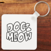 Honden miauwen sleutelhanger (Achterkant)
