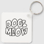 Honden miauwen sleutelhanger (Achterkant)