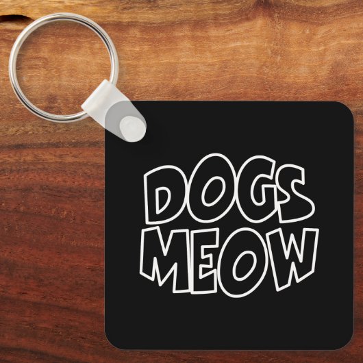 Honden Miauwen Sleutelhanger (Voorkant)