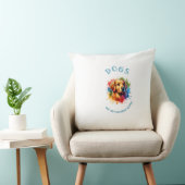 Honden motief kussen (Stoel)