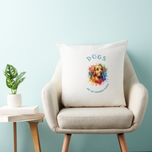 Honden motief kussen (Stoel)