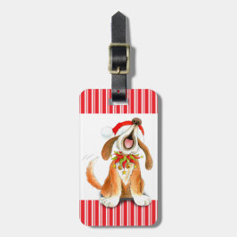 Honden naam adres kerst bagagelabel