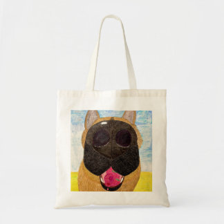 Honden neus en frambozen tas