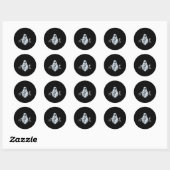 Honden Omdat Mensen Eng Grappig Spook Ronde Sticker (Vel)