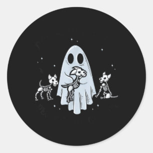 Honden Omdat Mensen Eng Grappig Spook Ronde Sticker
