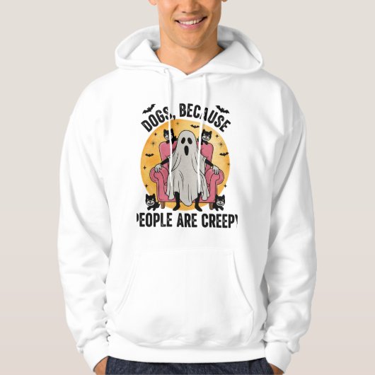 Honden Omdat Mensen Eng Zijn Hoodie (Voorkant)