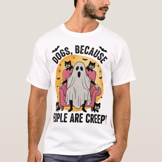 Honden Omdat Mensen Eng Zijn T-shirt (Voorkant)