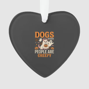 Honden Omdat Mensen Enge Halloween Geest Ornament