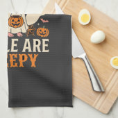 Honden Omdat Mensen Enge Halloween Geest Theedoek (Quarter Fold)