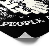 Honden omdat mensen griezelig grappig spook hallow poster (Hoek)