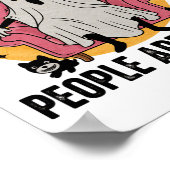 Honden omdat mensen griezelig zijn poster (Hoek)