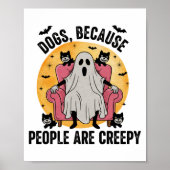 Honden omdat mensen griezelig zijn poster (Voorkant)