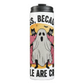 Honden omdat mensen griezelig zijn thermosbeker (Voorkant)