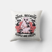 Honden omdat mensen griezelige, grappige spookhond kussen (Achterkant)