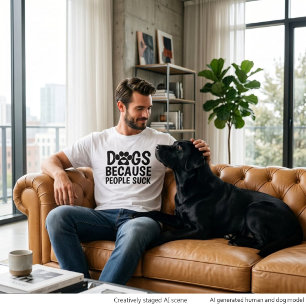 Honden Omdat Mensen Sucken T-shirt