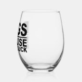 Honden omdat mensen zuigen wijnglas zonder voet (Links)