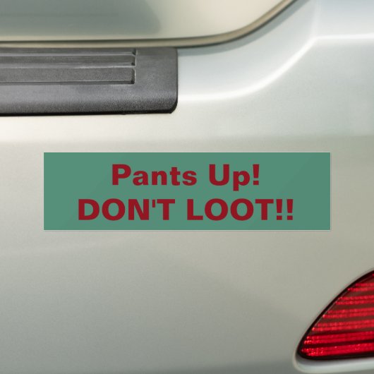 Honden omhoog! Loot niet! bumpersticker (Op auto)